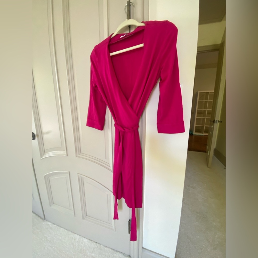 Diane Von Furstenberg Pink Wrap dress